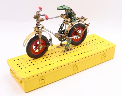 Lot 2071 - Mecano made up model of a bicycle, in gold,...