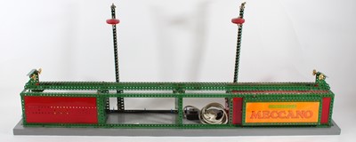 Lot 2073 - Meccano made up model of a raised train track,...