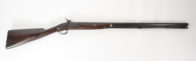 Lot 549 - A 19th century percussion sporting gun, the...