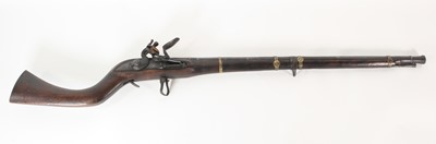 Lot 554 - A 19th century Afghan flintlock jezail musket,...