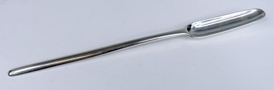 Lot 2076 - A George I silver double-ended marrow scoop,...