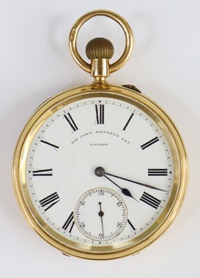 Lot 2706 - An 18ct yellow gold Sir John Bennett Ltd...
