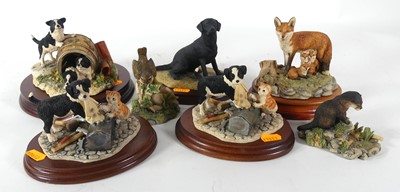 Lot 100 - A collection of Border Fine Arts figures, to...