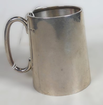 Lot 215 - An Edwardian silver cylindrical christening...