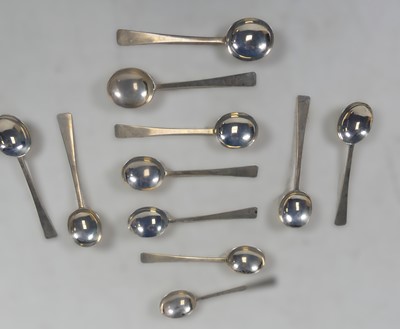 Lot 233 - A set of 11 Mappin & Webb Art Deco coffee...