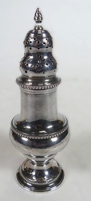 Lot 236 - A late Victorian silver pedestal lighthouse...