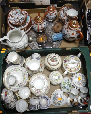 Lot 555 - Two boxes of miscellaneous items, to include...