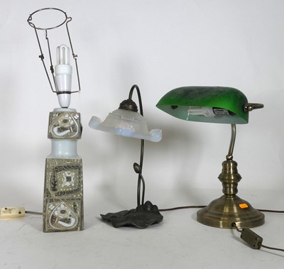 Lot 23 - A Fog & Morup Copenhagen table lamp together...