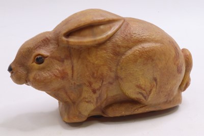Lot 1877 - Louis Marx plastic clockwork Bunny Rabbit,...