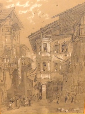 Lot 1013 - Mid 19th century continental school - busy...