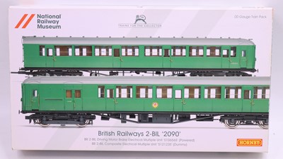 Lot 403 - Hornby 00 gauge 2-BIL EMU, in BR green, NRM...