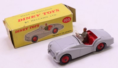 Lot 1019 - Dinky Toys No.105 Triumph TR2 Sports Car in...