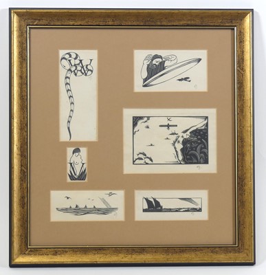 Lot 257 - Robert Gibbings (Irish, 1889-1958) - Six wood...