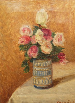 Lot 1054 - A 20th Century still life oil painting of...