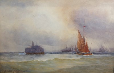 Lot 1064 - P Esdaile Richardson (fl1884-1905) Ships...