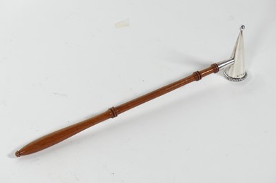 Lot 234 - An Elizabeth II silver candle snuffer, having...
