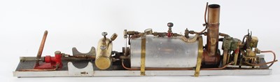 Lot 37 - A custom built large scale horizontal steam...