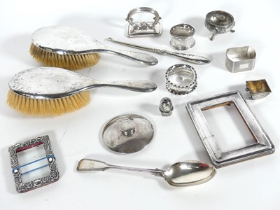 Lot 247 - A collection of silver, to include a Victorian...