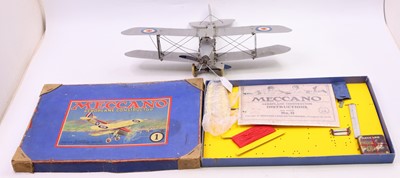 Lot 1853 - Meccano Aeroplane Constructor No.1 set, 1930s,...