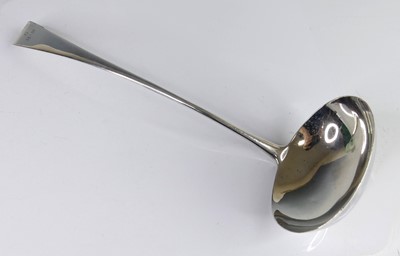 Lot 2096 - A George III silver ladle, in the Old English...