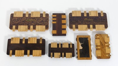Lot 284 - A group of five bezique game markers, to...