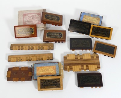 Lot 286 - A collection of Victorian Goodall & Son whist...