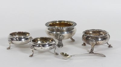 Lot 238 - A Victorian silver open salt, of squat...