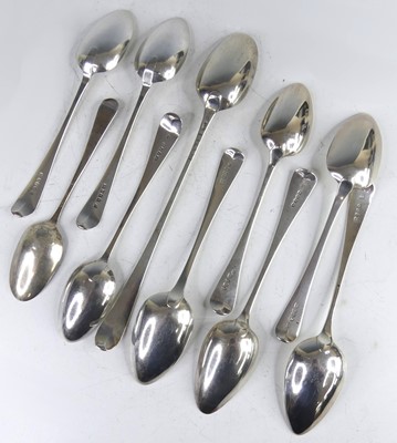 Lot 2206 - A collection of Georgian silver spoons, to...