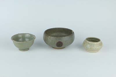 Lot 29 - A group of three Chinese celadon wares, Song...