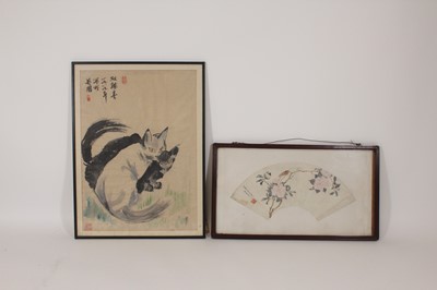 Lot 651 - Two Chinese ink paintings, 20th century,...