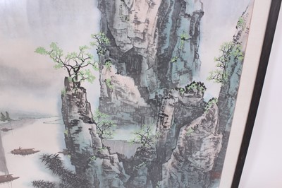 Lot 134 - A Chinese landscape painting titled Gui Yu...