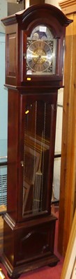 Lot 1217 - A contemporary mahogany longcase clock, having...