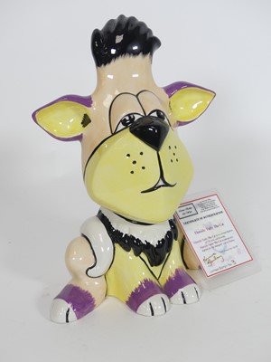 Lot 48 - A Lorna Bailey pottery fireside model of a cat...