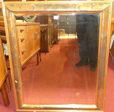 Lot 1430 - A contemporary floral gilt framed bevelled...