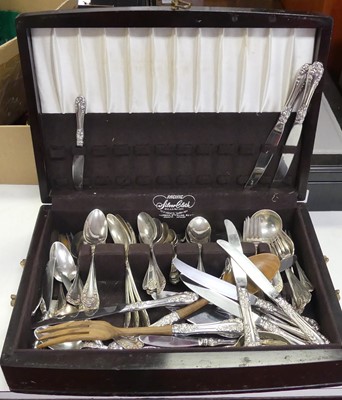 Lot 187 - An American Sterling silver part cutlery suite...