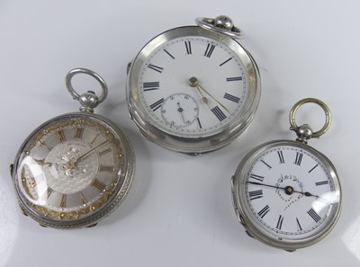 Lot 361 - A late 19th century continental silver cased...