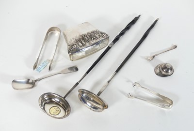 Lot 242 - A collection of silver to include a Victorian...