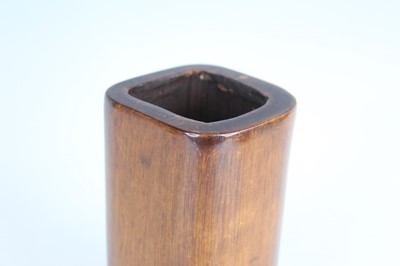 Lot 48 - A Chinese bamboo brush pot, Qing Dynasty Of...