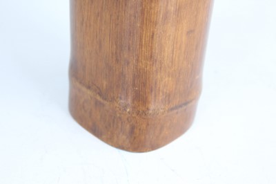 Lot 48 - A Chinese bamboo brush pot, Qing Dynasty Of...