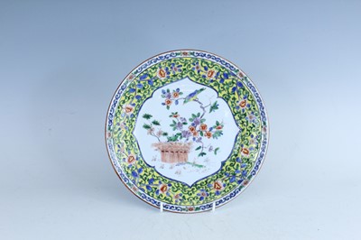 Lot 246 - A Chinese famille verte ‘birds and flowers’...