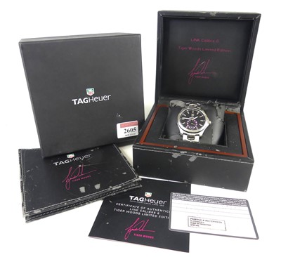Lot 2309 - A gent's Tag Heuer Link Tiger Woods edition...