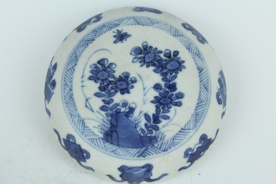 Lot 170 - Two Chinese blue and white boxes and covers,...