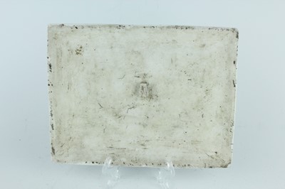 Lot 8 - A Chinese blue and white landscape plaque,...