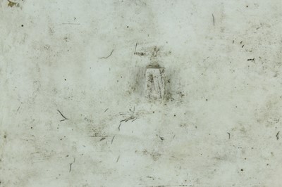 Lot 8 - A Chinese blue and white landscape plaque,...