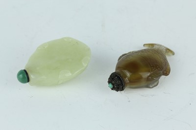 Lot 35 - A group of five Chinese jade and hardstone...
