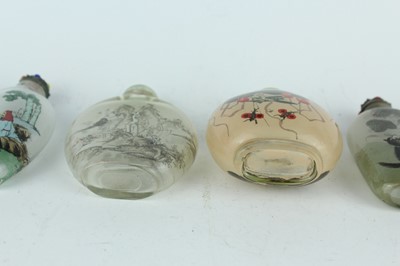 Lot 32 - A group of ten Chinese inside-painted glass...