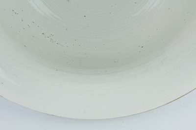Lot 173 - A large Chinese blue and white fish bowl, 20th...