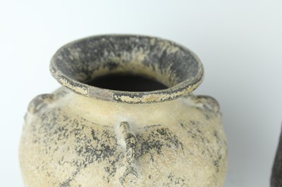 Lot 118 - Five Chinese black-glazed stoneware vessels,...