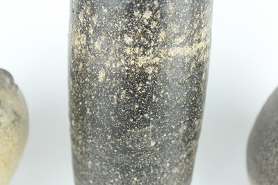Lot 118 - Five Chinese black-glazed stoneware vessels,...
