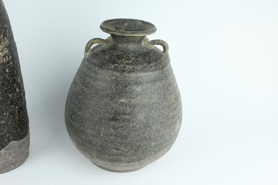 Lot 118 - Five Chinese black-glazed stoneware vessels,...